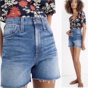 Madewell Distressed Denim Shorts.  (#C-3)